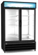 Kelvinator KCHGIM48F 55" 2 Glass Door Freezer Merchandiser in Black, 48 cu. ft. 1 image