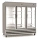 Kelvinator KCHRI81R3GDR 81" Three Section Reach-In Refrigerator w/ 3 Glass Door, Bottom Mount, Stainless Steel, 72 cu. ft. 1 image