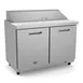 Kelvinator KCHST48.12 48" Two Section Sandwich / Salad Prep Table w/ 2 Door, 12 Pans 1 image