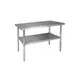 Klinger's Trading 16GA-AST3060 60" Open Base Work Table with Undershelf, Flat Top / 16 Gauge Top 1 image