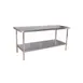 Klinger's Trading AST2430 30" Open Base Work Table w/Undershelf - Without Backsplash / 18 Gauge Top 1 image