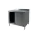 Klinger's Trading BCB2472 Cabinet Base with Sliding Doors Work Table, 72"W x 24"D / Upturn 1 image
