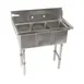 Klinger's Trading CON3 35" Three Compartment Sink, 10"W x 14"L Bowl Without Drainboard 1 image