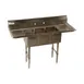 Klinger's Trading CON32D 54" Three Compartment Sink, 10"W x 14"L Bowl With 2 Drainboards 1 image