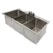 Klinger's Trading DIS3042 Three Compartment Drop-In Sink -  10"Wx14"front-to-backx10"D 1 image