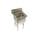 Klinger's Trading ECS11818 23" One Compartment Sink, 18"W x 18"L Bowl Without Drainboards 1 image