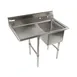 Klinger's Trading ECS1DL24 42" One Compartment Sink, 16"W x 20"L Bowl With Left-Hand Drainboards 1 image