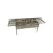 Klinger's Trading ECS42D 100" Four Compartment Sink, 16"W x 20"L Bowl With 2 Drainboards 1 image