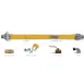 Klinger's Trading GH75KIT48 Easyflex® 48" Commercial Gas Connector Kit, PVC-Coated & Non-Flammable 1 image