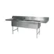 Klinger's Trading MCS32D 75" Three Compartment Sink, 15"W x 15"L Bowl With 2 Drainboards 1 image