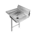 Klinger's Trading SDT36L 36" Straight Soiled Dishtable w/ Left Table, Pre-Rinse Sink, 9" Backsplash 1 image
