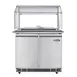 Koolmore KM-RBT-36CSFG 36" 2 Doors Refrigerated Pizza Prep Table w/ Sneeze Guard 1 image