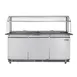 Koolmore KM-RBT-72CSFG 72" 3 Doors Refrigerated Pizza Prep Table w/ Sneeze Guard  1 image