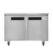 Koolmore KM-UCF-2DSS 48" 2-Door Undercounter Freezer, Stainless Steel, 10.2 cu. ft., Caster Wheels 1 image