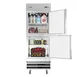 Koolmore RIR-1D-SSHD 28" 2-Half Solid Door Reach-In Refrigerator, 23 cu. ft., Bottom Mounted 1 image