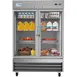 Koolmore RIR-2D-GD 54" 2-Glass Door Reach-In Refrigerator, 47 cu. ft., Bottom Mounted 1 image