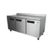 Koolmore RWT-3D-16C 71" 3-Section Worktop Refrigerator w/ 3 Doors, 16.9 cu. ft. 1 image