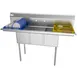 Koolmore SC121610-12B3 60" Three Compartment Sink, 12"W x 16"L Bowl With 2 Drainboards 1 image