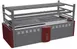 Kopa Oven KOPA ROBATA 120T 57" Countertop Robata Charcoal Grill w/ 3 Fixed Tiers 1 image