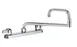 Krowne 13-824L Silver Series Double-Jointed Deck Mount Faucet w/ 8" Centers, 24" Spout 1 image