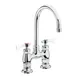 Krowne 15-401L Royal Series Low Lead Deck Mount Faucet w/ 4" Centers, 6" Gooseneck Spout 1 image