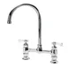 Krowne 15-802L Royal Series Low Lead Deck Mount Faucet w/ 8" Centers, 8.5" Gooseneck Spout 1 image