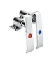 Krowne 16-121L Krowne Royal Series Double Pedal Knee Valve, 4-1/2" Hole Centers 1 image