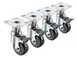Krowne 28-135S Krowne Heavy Duty Adjustable Height Plate Caster 1 image