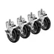 Krowne 28-146S Krowne Threaded Stem Caster, Swivel with Brake, 5" Diameter 1 image