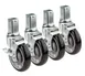 Krowne 28-172S Krowne 1" Square Post Shelving Caster, Locking Wheels 1 image