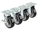 Krowne 28-180S Krowne Extra Heavy Duty Large Plate Caster, 4-1/2" X 4-1/8" Plate 1 image