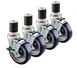 Krowne 30-129S Krowne Economy Series 1-5/8" Stem Work Table Caster, 5" Diameter 1 image