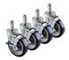 Krowne 30-151S Krowne Silver Series Universal Wire Shelving Caster 1 image