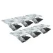 Krowne BC-131 Casters, 1" Ultra Low Profile with Brakes (Set of 6), Plate 1 image