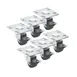 Krowne BC-133 Casters, 2" Low Profile with Brakes (Set of 6), Plate 1 image
