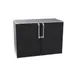 Krowne BR48 48" Refrigerated Back Bar Cabinet w/ 3 Solid Doors, 4 Shelves, Black, 48"W x 24"D 1 image