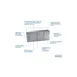 Krowne BS84 84" 3 Section Back Bar Cooler with Solid Door 3 image