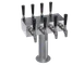Krowne KDSTC-4S Tap Tower, 12" OA, Glycol‑Cooled Stainless Steel, 8 Faucets (No Handles), 7‑12 Taps 1 image