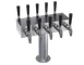 Krowne KDSTC-5S T-Head Tap Tower, 15" OA Glycol Cooled, Stainless Steel, 10-Tap Draft Beer Dispenser 1 image