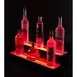 Krowne KR-2T24-R 24" Two Tier Lighted Countertop Liquor Display, 12 Bottles 5 image
