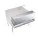Krowne KR-DC42 Locking Cover for Double Speedrail, 42" Width, 37"-42" Range, Stainless Steel 1 image