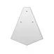 Krowne KR-DR45F Royal Series Corner Filler Grid, 45° S.Steel Angle, Joins Drink Rails in Bar Corners 1 image