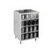 Krowne KR-G24 24" Underbar Glass Rack Storage Unit w/ 3 Shelves, Open Top, Galvanized Back 1 image