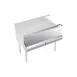 Krowne KR-SC40 Series Speed Rail Locking Cover, Single, 40" Width, 37"-42" Side, Stainless Steel 1 image