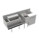 Krowne KR24-MT70-10 70" Sink Combo Underbar Ice Bin/Cocktail Station w/ 10 Circuit - Left 1 image