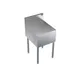 Krowne KR24-RS18 Royal Series 18"W Beer Station/Register Stand, 24"D, 30"H, Stainless Steel & Galvanized 1 image