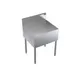 Krowne KR24-RS24 Royal Series 24"W Stainless Steel Beer Station/Register Stand, 30"H, Galvanized Back, NSF 1 image