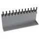 Krowne KWMDT-12S Wall Mounted Drip Tray, Twelve Faucets, 36" Length, Brushed Stainless Steel 1 image
