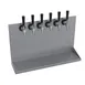 Krowne KWMDT-6S Wall Mounted Drip Tray, Six Faucets, 24" OA Length, Brushed, Stainless Steel 1 image