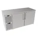 Krowne LS60 60" Reach-In Cooler, 60" x 24" Black Stainless Steel, 2 Doors, R290, 1/4 HP 115V, NSF7 1 image